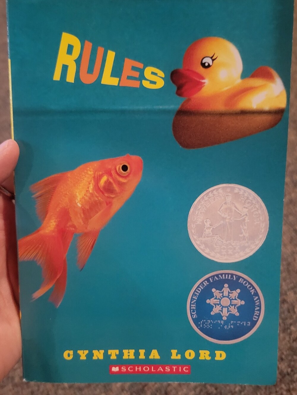 🔥5/$20 Scholastic Rules By Cynthia Lord Book